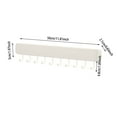 thumbnail image 3 of No Drilling Kitchen Utensil Hanger Wall Mounted with Adjustable Hooks, Adhesive Removable Hanging Rail Rack for Cooking Utensils Spoons Mugs Cups Towels Pot Holders Organization, 3 of 5