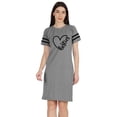 thumbnail image 1 of Inkmeso Besties Tunique Graphique T-Shirts Col Rond Robe Été Manches Courtes Hauts, 1 of 8