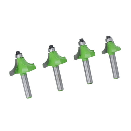 

Milling Cutter Roundover Router Bit 8mm Shank 4 Pcs For Woodworking
