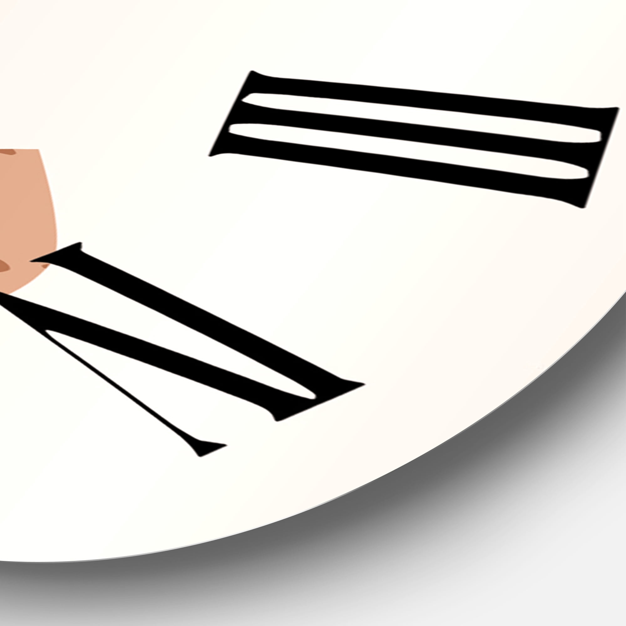 Designart 1 in Modern,Contemporary Wall Clock
