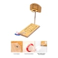 thumbnail image 3 of Juguete de baloncesto con dedos, juego de juegos de baloncesto de madera, juguete deportivo divertido, máquina de tiro, mesa portátil, juegos interactivos para padres e hijos, 3 of 5