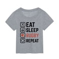 thumbnail image 1 of Gibobby Blusa Casual Para Niñas Camiseta de manga corta con estampado de de fútbol para niños, regalo deportivo para fanáticos del fútbol americano, ropa para amantes del Rugby （Gris， 9-10 Años), 1 of 3