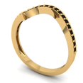 thumbnail image 2 of 0.21 ct Brilliant Round Cut Natural Onyx 14k Yellow Gold Stackable Band SZ 3.75, 2 of 6