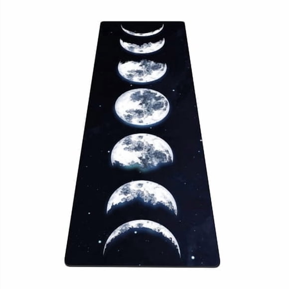 nuveti Yoga Mat Print Extra Thick TPE Non Slip Fitness Exercise Mat with Carrying Bag,72"x24" Extra Thick 6MM Exercise & Workout Mat for Yoga, Pilates Fitness and Floor Exercises