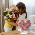 thumbnail image 7 of 7.8 Inch Mother's Day Heart Shaped Flat Acrylic Decorations Acrylic Sign Table DecoeGifts 2D Acrylic Plaque Gift for Mom Tabletop Ornaments for Bedroom Living Room Home Decor Birthday Gift Party, 7 of 7