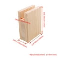 thumbnail image 3 of BQLZR 8PCS Groove Width 0.79" Bed Risers Feet Furniture Lifter for Table 10CMx10CMx2CM, 3 of 5