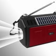 thumbnail image 4 of Usloyux Portable Speaker Clearance Sale, Solar Powered Sound System With Illuminated Fm Radio Outdoor Flashlight Lighting And Sound System Suitable For Car Outdoor Home And Desktop Use, Red, 4 of 6