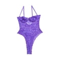 thumbnail image 2 of Mono sexy con encaje y encantador mono suave con tirantes para mujer, S, morado tholdsy XX000118-01, 2 of 7