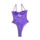 thumbnail image 2 of Sexy mono de encaje con encanto mono suave con tirantes para mujer, M, morado sidaley XX000118-04, 2 of 7
