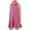 Hot Pink-B, variant on Solid Color Long Sleeve Turn Down Shirt Dress for Women with Ruffled Hem Long Sleeve Fall Dresses for Women