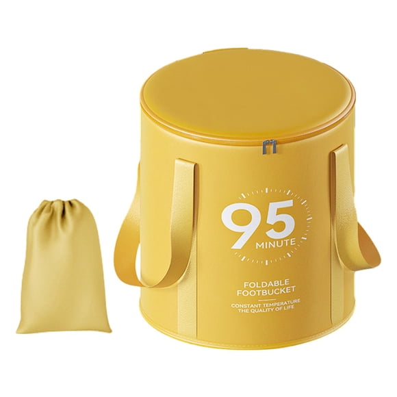 Bolsa de Lavado de Pies Sunnimix Cubo para remojar los pies Amarillo
