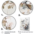 thumbnail image 3 of Designart "Oriental Design Monochromatic Lepidoptera" Asian Floater Framed Wall Art Living Room, 3 of 7