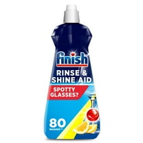 Finish Dishwasher Rinse & Shine Aid, Lemon, 400ml, Drier Glasses Spot Prevention