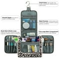 thumbnail image 5 of Wandf Large Hanging Toiletry Bag Travel Cosmetic Makeup Organizer Water-Resistant Shower Bathroom Bag for Women Men (Beige Leopard), 5 of 8