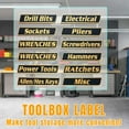thumbnail image 5 of 12 Pack of Magnetic Toolbox Labels, 3D-Printed Tool Box Labels, General Tool Box Organize Accessories, Easy to Read Printing, Quick Identifying Tool Box Drawers (Yellow), 5 of 5