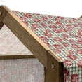 thumbnail image 5 of Floral Pet House, Vintage Classic with Scottish Houndstooth Vivid Rose Florets Feminine Pattern, Outdoor & Indoor Portable Dog Kennel with Pillow and Cover, 5 Sizes, Hunter Green Ruby, by Ambesonne, 5 of 5