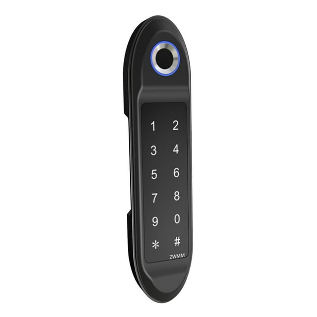 lionlar Electronic Smart Fingerprint Password Lock App Card Keyless Lock for Anti-theft Black A