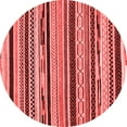 thumbnail image 1 of Ahgly Company Indoor Round Abstract Red Modern Area Rugs, 7' Round, 1 of 4