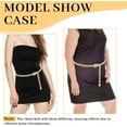 thumbnail image 2 of Gold Chain Belt For Women Adjustable Waist Belt Fashion Metal Dress Belts For Jeans Dresses Body Link Waist Chain, 2 of 7