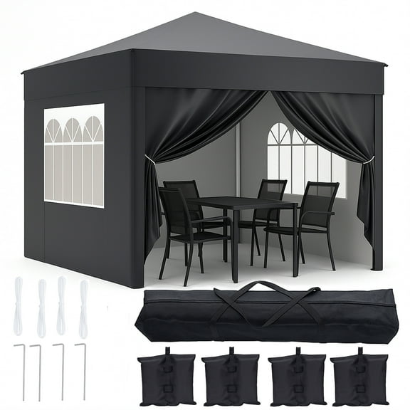 SUGIFT 10 Person Durable Canopy Tent with Carry Bag