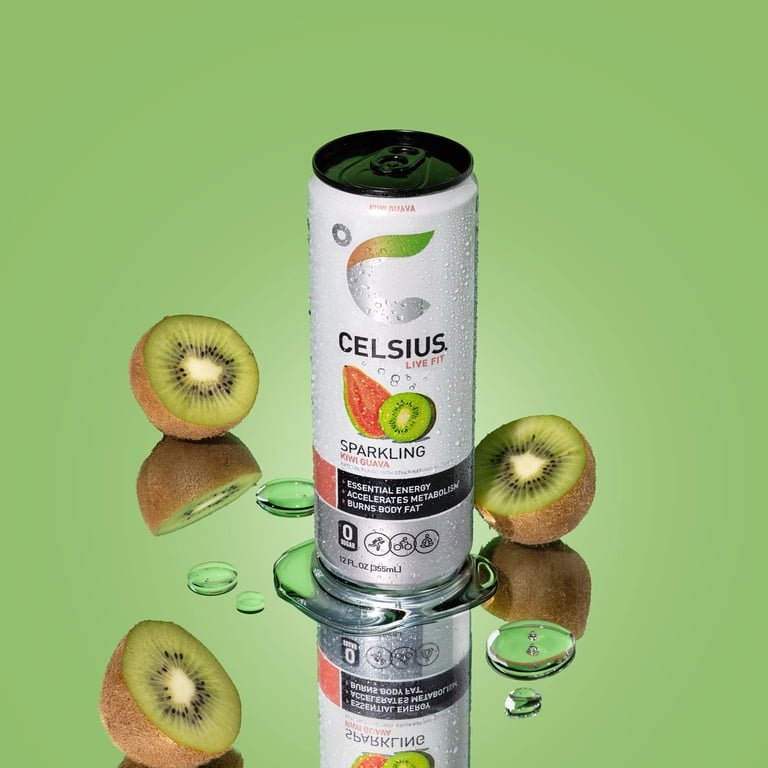 Celsius Sparkling Kiwi Guava Energy Drink, 12 fl oz, 12 Pack photo 4