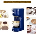 thumbnail image 5 of Superjoe Single Serve Coffee Maker Brewer for Single Cup Capsule with 6-14OZ Reservoir One-Touch Button Coffee Machines Blue, 5 of 8