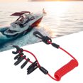 thumbnail image 1 of Cordón De Interruptor De Motor De Barco, Correa De Seguridad, Cable De Resorte De Parada De Emergencia, PU Para Reemplazo, 1 of 7