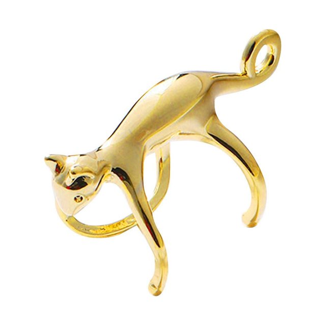 Moda Catal Cat Pendientes No Ear Pagits Cat Pendientes Lying on The Ear Cat Decoración Pendientes Cat Pendientes Accesorios de Regalo