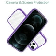 thumbnail image 3 of iPhone 12 and iPhone 12 Pro Case, Hard Plastic Translucent Matte Case, Durable Silicone Slim Thin Cover, Lightweight Shockproof Protector Case for Apple iPhone 12/ iPhone 12 Pro 6.1 Inch (Purple), 3 of 6
