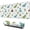 White Dinosaurs Volcanoes, variant on Long Mouse Pads for Desk,White Dinosaurs Volcanoes Cacti Pattern Desk Mats on Top Of Desks, Desk Mouse Pad Extra Large with 3mm Non-Slip Base and Stitched Edge for Gaming,Office,Work,Home 31.5"x11.8"