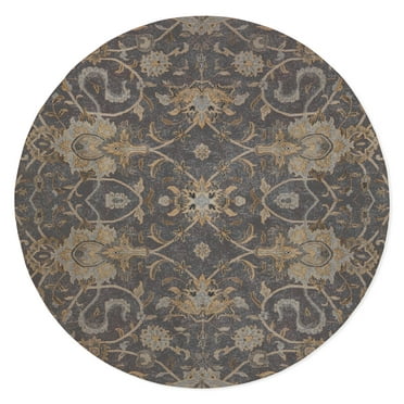 Oushak Grey Area Rug by Kavka Designs