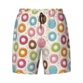 thumbnail image 4 of Lsque Mens Swim Trunks Colorful Donuts Pattern - Bathing Suit Compression Liner - Beach Swim Shorts Swimwear - (S-3XL) - Stretch Quick Dry -Small, 4 of 9