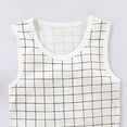 thumbnail image 4 of KPOPLK Infant Newborn Baby Boys Funny Letters Bodysuit Sleeveless Baby Casual Onesie Romper for 0 3 6 9 12 18 Months Size 3-6 Months,Grey, 4 of 5
