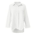thumbnail image 6 of Clothing 2025 Super Soft Wrinkle Free Button Down Shirts for Women Formal Work Dress Blouses Tops Womens Button Down Shirts Boyfriend Long Sleeve Oversized Blouses Tops, 6 of 6