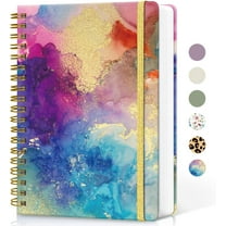Ahot Paper Notebook Journal for Work, 300 Pages, Thick B5 (7.1"x10") Grid Journals for Women & Writing, Hardcover Notebook for Note Taking, Perfect for Work School Note Taking Business, Color Splash