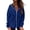 Blue, variant on Zip Up Hoodies for Women Adjustable Drawstring Cinch Waist Long Sleeve Hooded Jacket Soft Cute Casual Lightweight Fall Jackets for Everyday Weekend Wear Red XXL