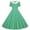 Green a1, variant on Girls Vintage 1950s Dress Double Breasted Short Sleeve Polka Dot Swing A Line Midi Dresses Cocktail Party Evening Prom Gowns