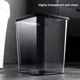 thumbnail image 2 of Bewildely Space Trash Can With Large Capacity Light For Storage Storage Storage Paper Design Stylish Office Bedroom Bucket Suministros de limpieza para el hogar Gris avanzado 27*22*2 CM, 2 of 6