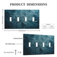 thumbnail image 3 of Dark Blue Oil Pattern Light Switch Cover Decorative Switch Plates and Outlet Covers Wall Plates for Electrical Kitchen Home Office Art Decor, 3 of 5