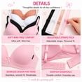 thumbnail image 4 of dELiA*s Girls Training Bra Soft Molded Microfiber Bralette Wire-Free Girls a-Cup Bras 4 Pack, 4 of 7