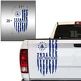 thumbnail image 2 of Dont Tread On Me Gadsden Flag Distressed American USA US Flag Truck Tailgate Vinyl Decal Compatible with most Pickup Trucks 1776 Betsy Ross Flag Decal (11" x 20", King Blue), 2 of 8