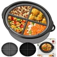 thumbnail image 1 of Generic 4 Pcs Silicone Slow Cooker Divider Liner for 6 QT Pot, 1 of 8