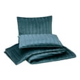 thumbnail image 2 of Dee Ocleppo Velvet Cable Blue 3-Piece Quilt Set, Full/Queen, 2 of 7
