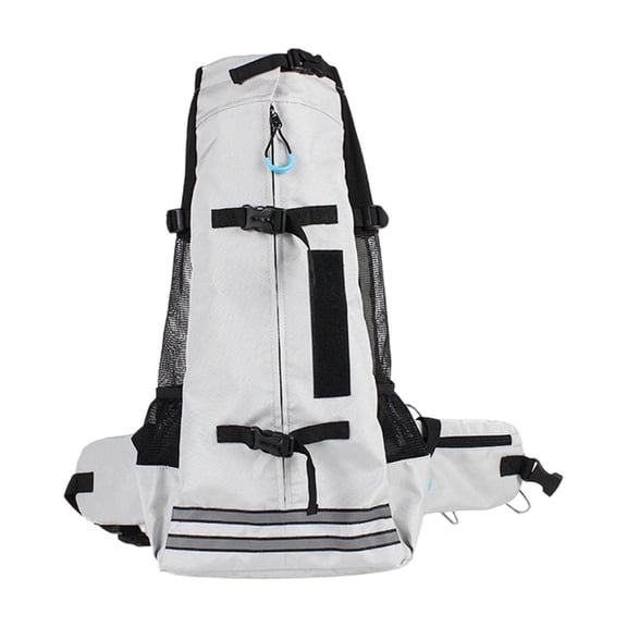 Dog Backpack Carrier, Breathable Ergonomic Dog Backpack Carrier for Small Dogs Cats, Reinforced Bottom Dog Backpack Carrier with Built in Leash Adjustable Buckle for Hiking Cycling Travel
