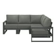 thumbnail image 2 of WestinTrends Montara 5-Piece Outdoor Patio Corner Sectional Sofa Conversation Set, Gray/Gray, 2 of 15