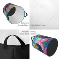 thumbnail image 2 of Balery Colorful Whimsical Earth Cesta de ropa redonda con asas, impermeable, independiente, para ropa, juguetes, dormitorio y familia-Medium, 2 of 6