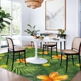 thumbnail image 3 of Tropical Leaves Botanical Area Rugs 2x3 Rug Palm Leaf Yellow Flower Pattern Plant Rugs Washable Non Slip Soft Low Pile Indoor Outdoor Carpet, 3 of 6