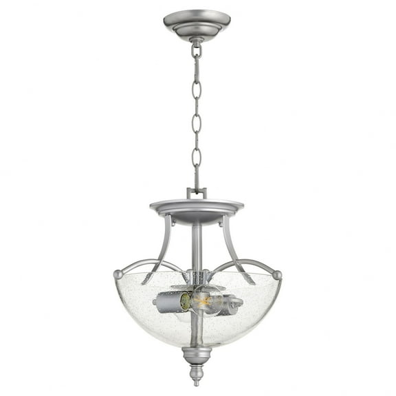 Quorum Lighting Aspen 2-Light Pendant, Classic Nickel, 14W, 15H