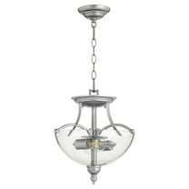 Quorum Lighting Aspen 2-Light Pendant, Classic Nickel, 14W, 15H