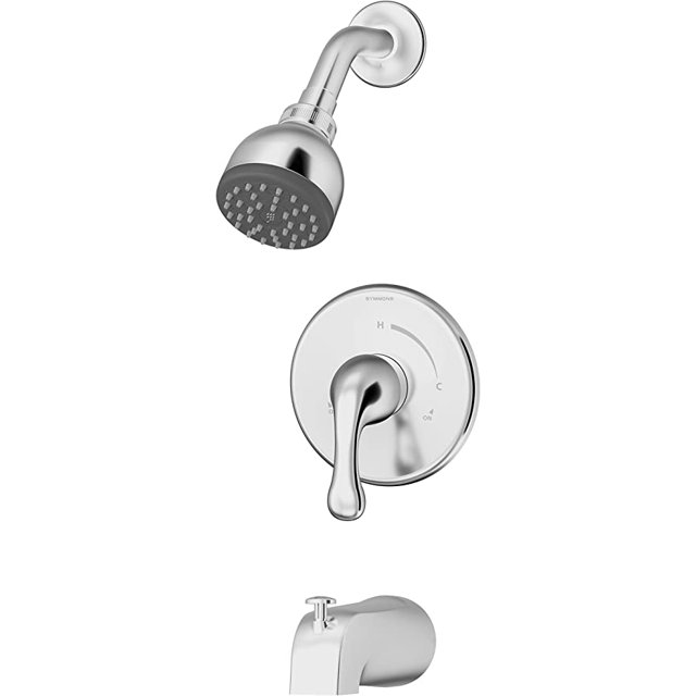 Symmons Robinet de Baignoire et Douche à une Poignée, Chrome